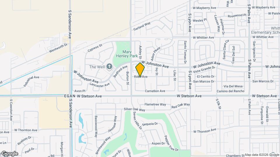 2445 Rose Ave Map and Location Details