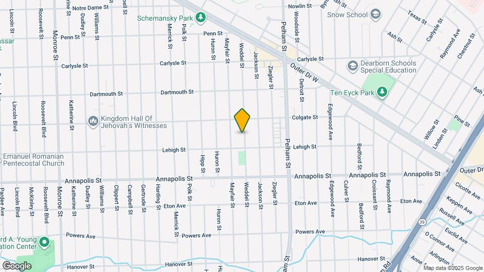 4170 Weddel St Map and Location Details