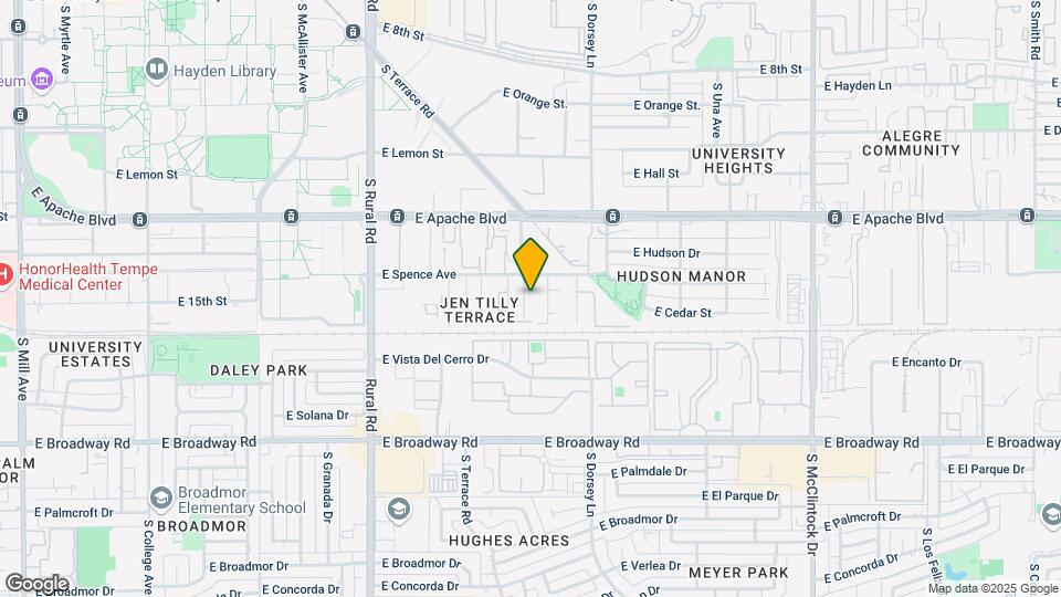 1423 S Newberry Ln Mapa y Detalles de la Ubicación