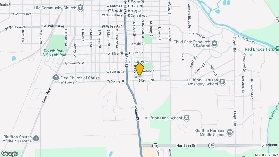 211 E Spring St Map and Location Details