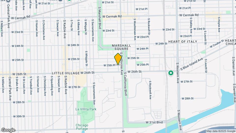 2815 W 25th Pl Map and Location Details
