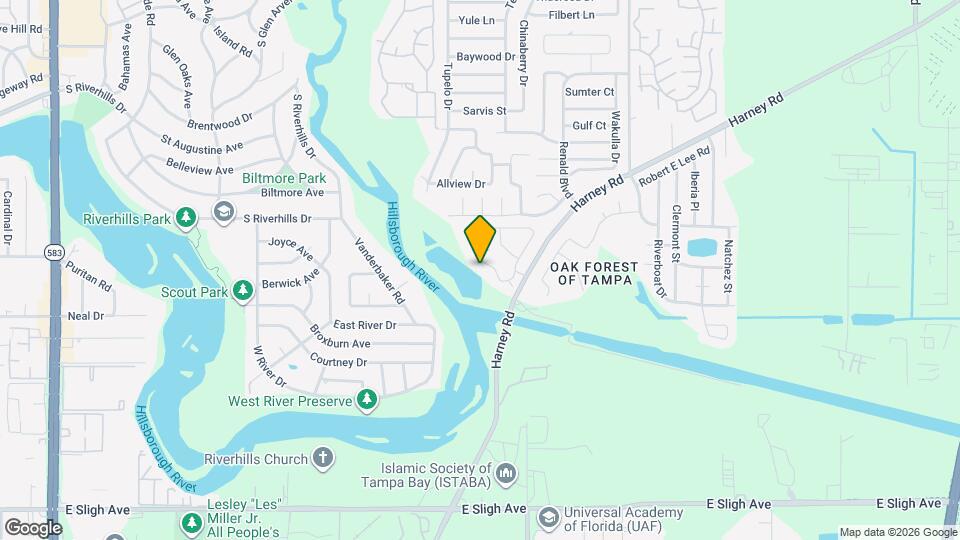 7433 Terrace River Dr Map and Location Details