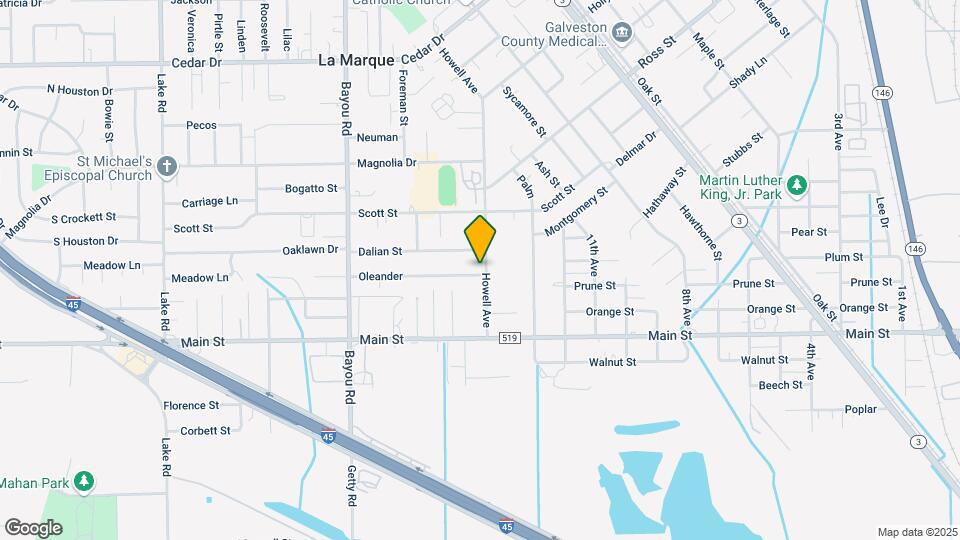 1500-1502 Oleander Dr Map and Location Details