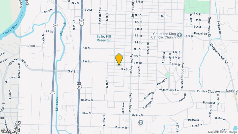 1721 South X St Map and Location Details