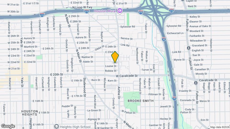 814 Louise St Map and Location Details