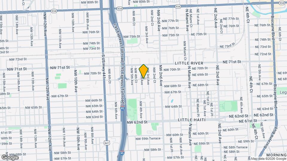 6875 NW 4th Ave Mapa y Detalles de la Ubicación