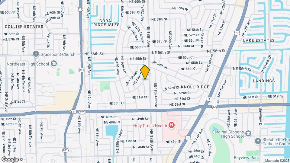1730 NE 52nd St Map and Location Details