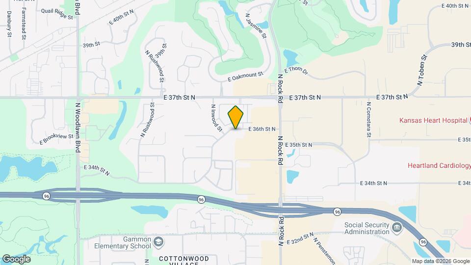 7502 E 36th St N Map and Location Details