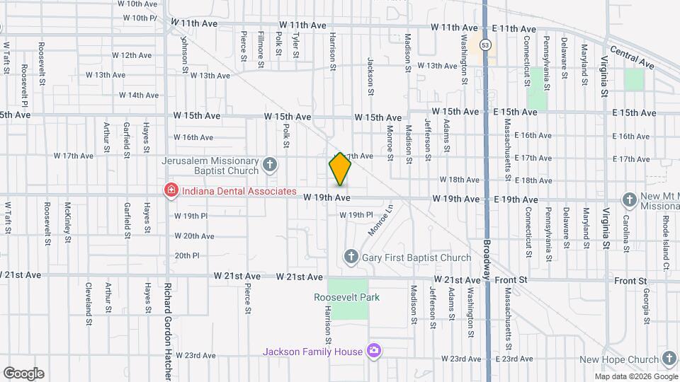 712 W 19th Ave Map and Location Details