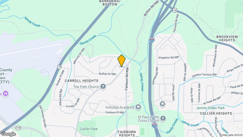 836 Bolton Rd NW Map and Location Details