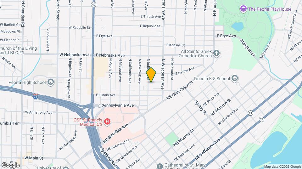 704 E La Salle St Map and Location Details