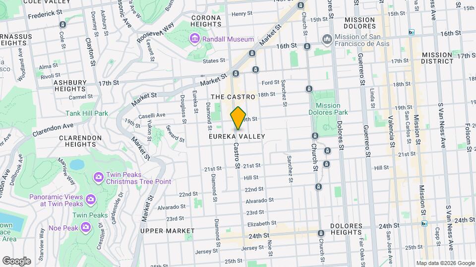 657 Castro St Map and Location Details