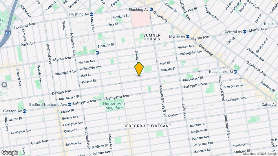 835 DeKalb Ave Map and Location Details