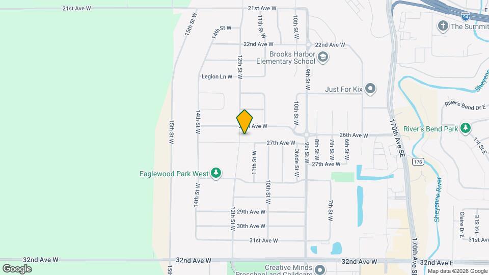 1140 27th Ave W Map and Location Details