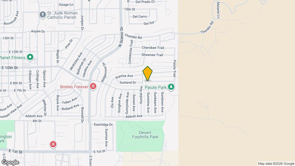 Charming 3 Bedroom 2 Bathroom - Spacious & Fenced Backyard Map and Location Details