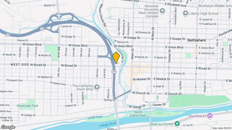 146 W Broad St Map and Location Details