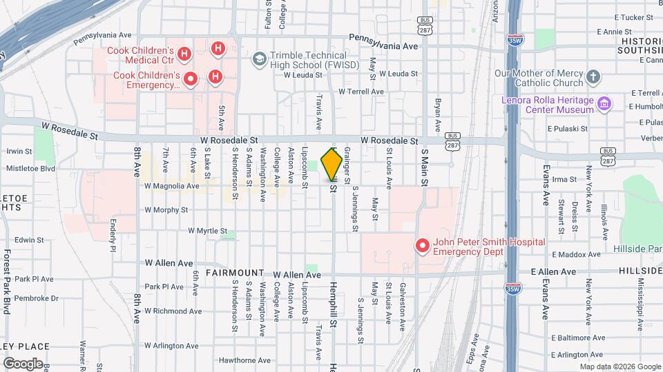 703 W Magnolia Ave Map and Location Details