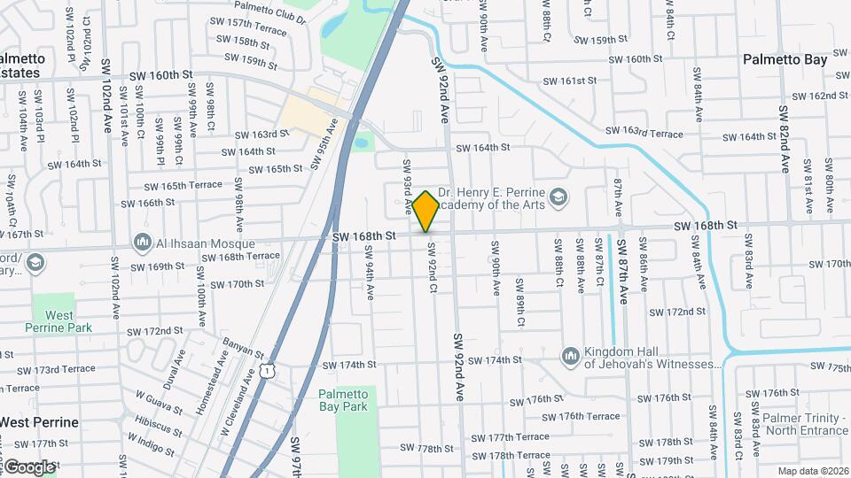 9250 SW 168th St Map and Location Details