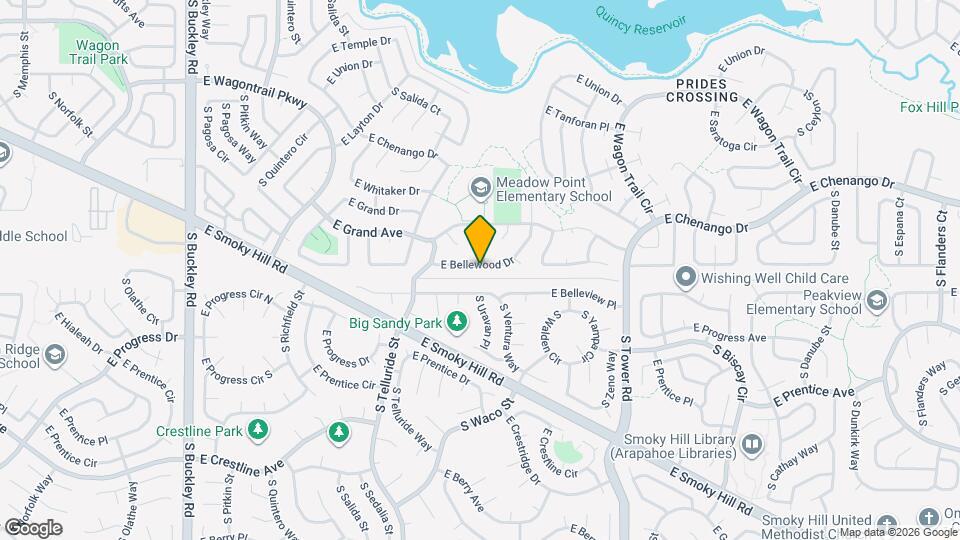 17998 E Bellewood Dr Map and Location Details