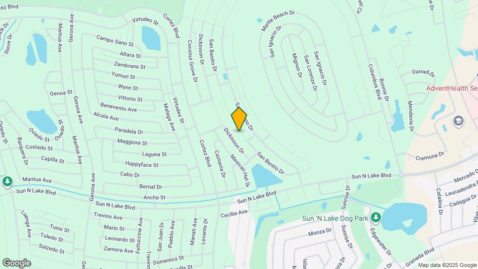 6952 San Benito Dr Map and Location Details