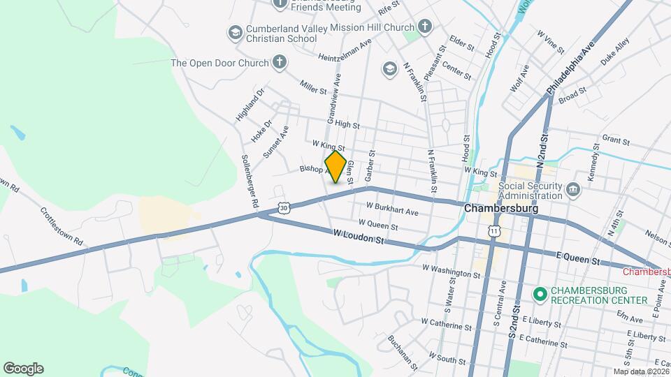 469 Lincoln Way W Map and Location Details