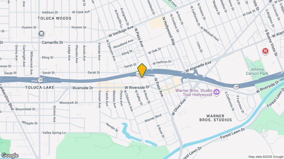 222 N Rose St, Unit 205 Mapa y Detalles de la Ubicación