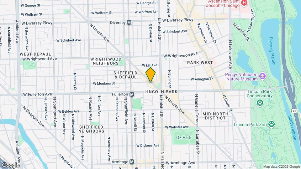 2436 N Lincoln Ave Mapa y Detalles de la Ubicación
