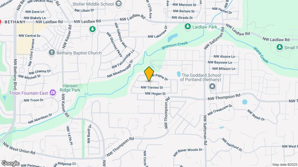 13728 NW Henninger Ln Map and Location Details