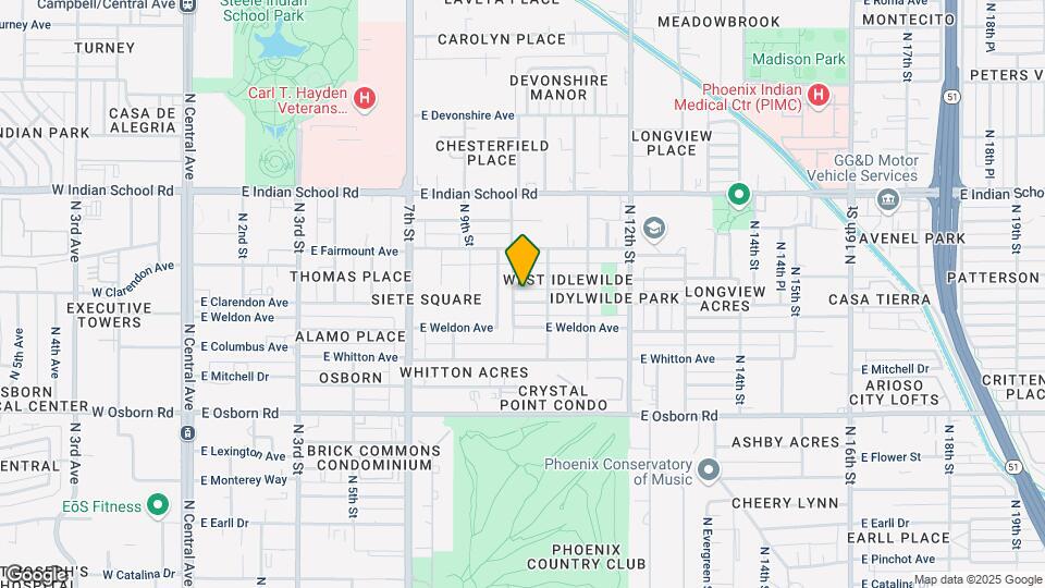 1006 E Clarendon Ave Map and Location Details