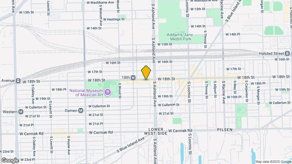 1631 W 18th St Map and Location Details