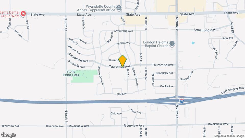 8209 Tauromee Ave Map and Location Details