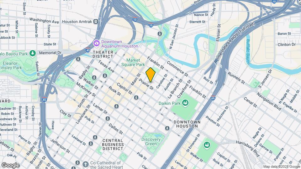 401 San Jacinto St Map and Location Details
