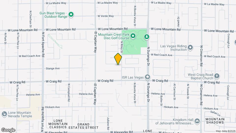 8623 Golden Canyon Rd Map and Location Details