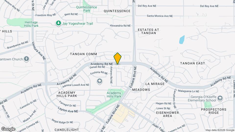 10205 Las Casitas St NE Map and Location Details