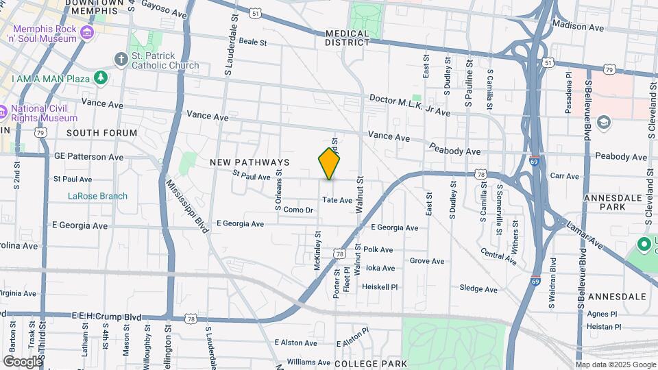 580 McKinley St Mapa y Detalles de la Ubicación