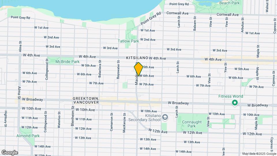 2210 Macdonald St Map and Location Details
