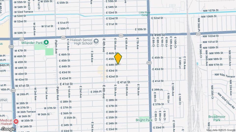 520 E 44th St Map and Location Details