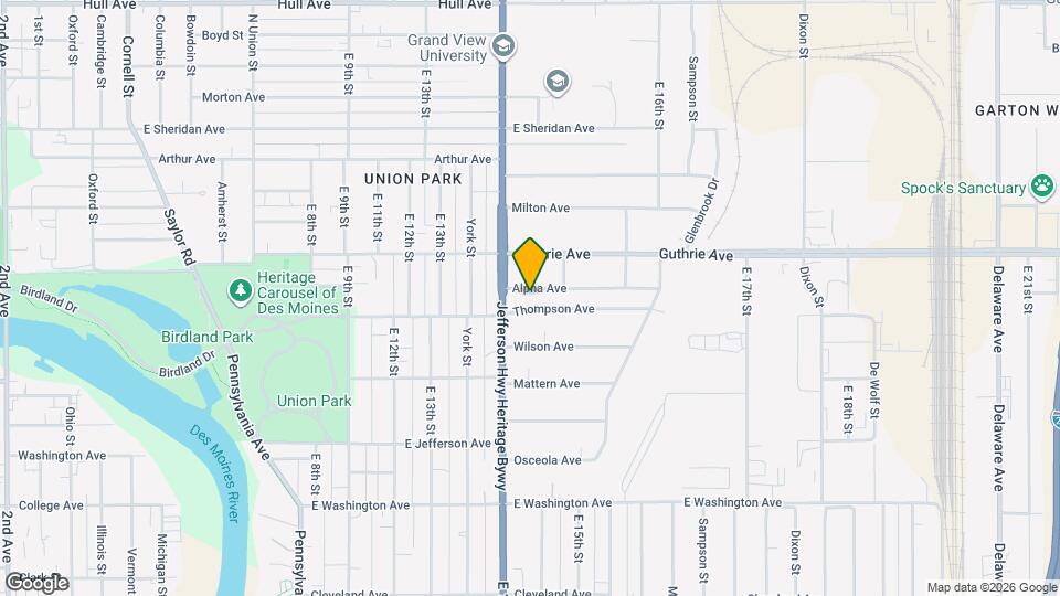 1420 Thompson Ave Map and Location Details