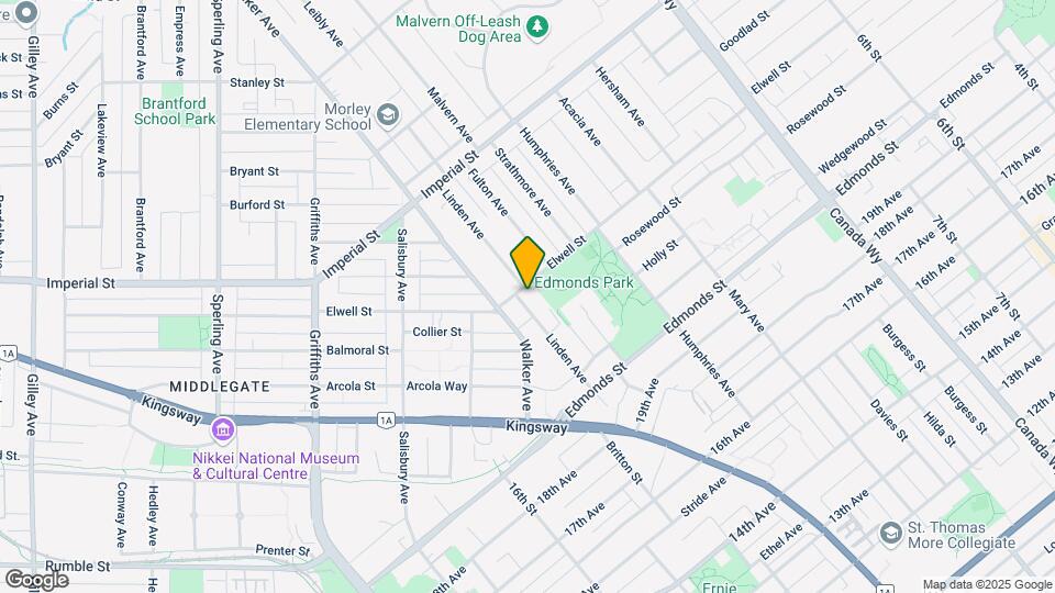 6950 Linden Ave Map and Location Details