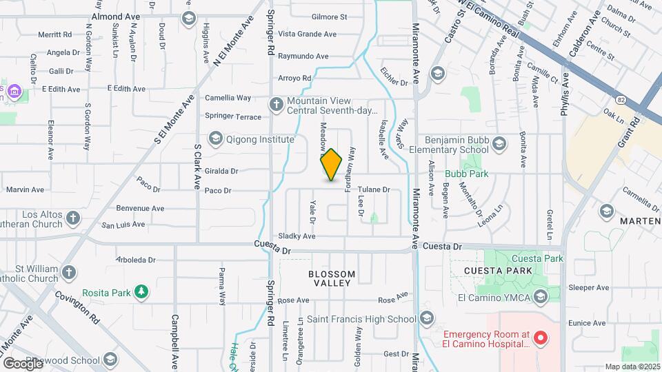 1034 Tulane Dr Map and Location Details