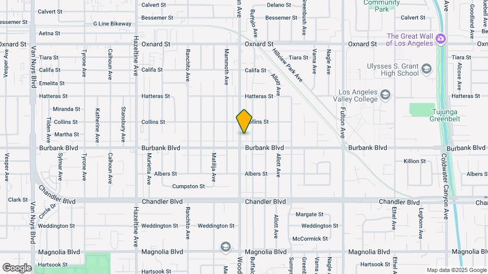 5620 Woodman Ave Map and Location Details