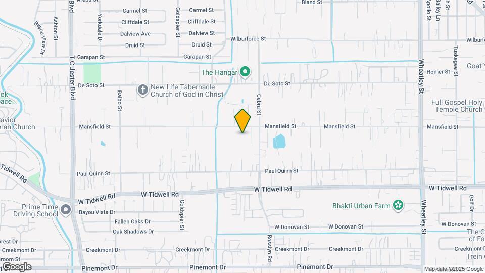 5819 Mansfield St Map and Location Details