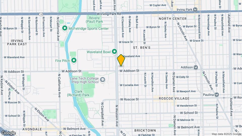 2332 W Addison St, Unit J1 Mapa y Detalles de la Ubicación