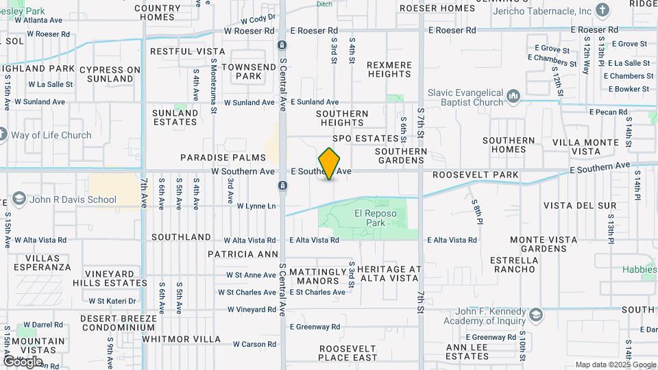 6022 S 3rd St Map and Location Details