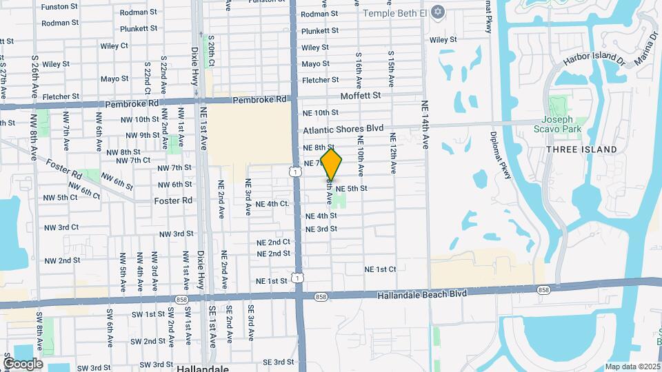 801 NE 5th St Map and Location Details