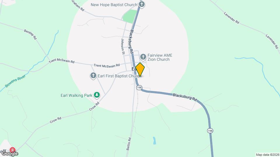 2807 Blacksburg Rd Map and Location Details