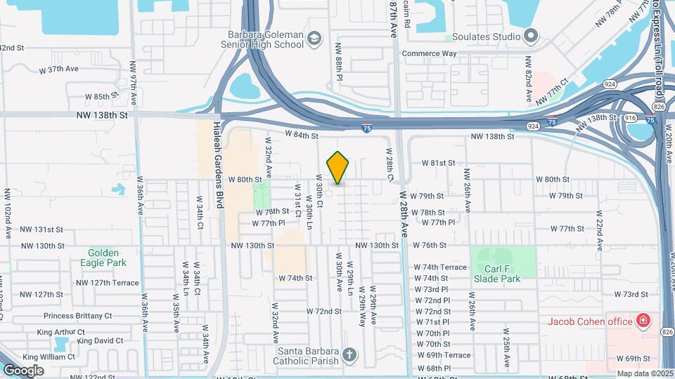 7956 W 29th Ln Map and Location Details