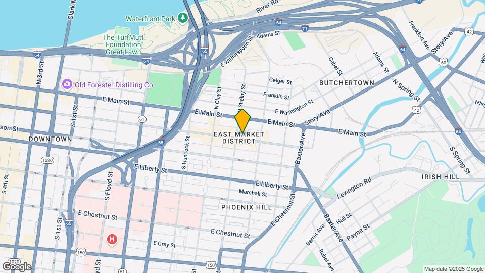 809 E Market St Map and Location Details
