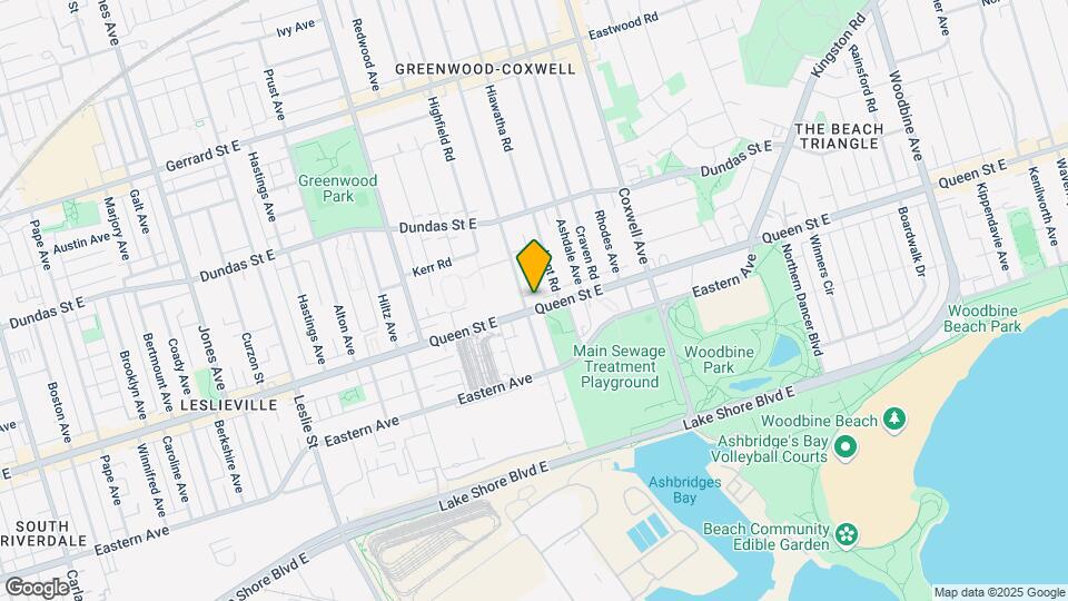 1480 Queen St E Map and Location Details