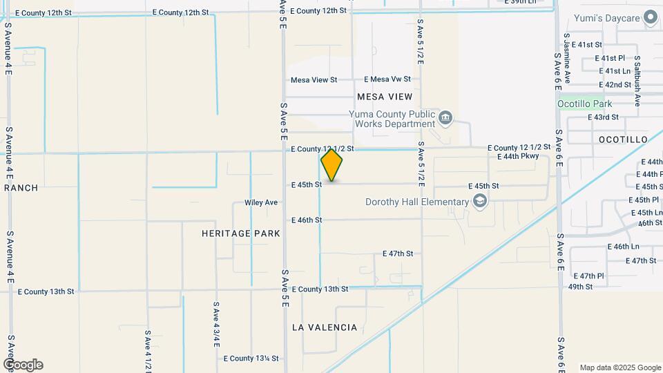 7595 E 45th St Map and Location Details